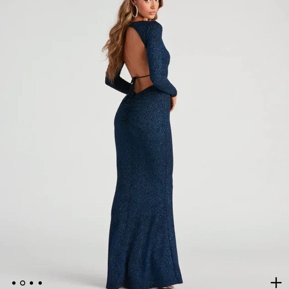 Windsor Dresses | Long Sleeve Long Dress. Only Worn Once for Engagement Photos. | Color: Blue | Size: Xs | Pm-66551541's Closet